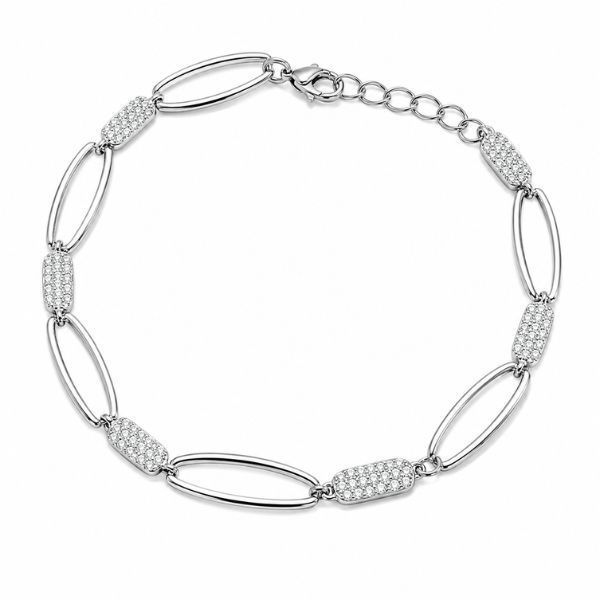 Браслет серебряный фантазия с фианитами Silver Style 15 р. (550355б sku:4200011703136) 550355б фото