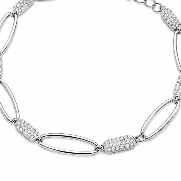 Браслет серебряный фантазия с фианитами Silver Style 15 р. (550355б sku:4200011703136) 550355б фото
