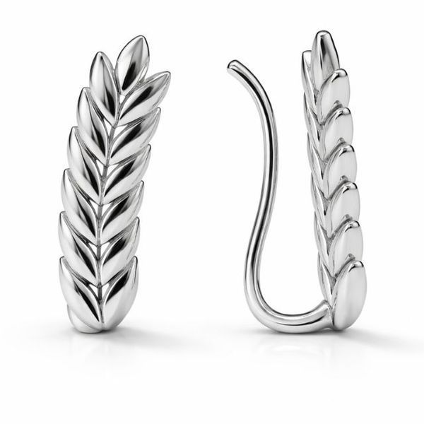 Серьги-каффы серебряные Колосок без камней Silver Style (25580.00 sku:2300104237394) 25580.00 фото