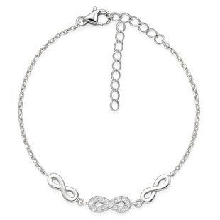 Браслет серебряный Бесконечность с фианитами Silver Style 18-22 р. (80991.12 sku:2300104132132) 80991.12 фото