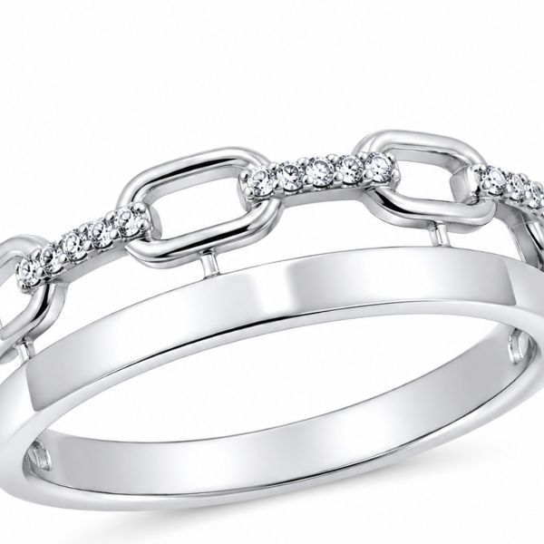 Кольцо серебряное фантазия с фианитами Silver Style 19 р. (10851.10 sku:2300102639558) 10851.10 фото