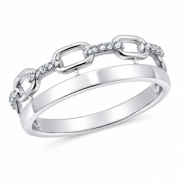 Кольцо серебряное фантазия с фианитами Silver Style 19 р. (10851.10 sku:2300102639558) 10851.10 фото