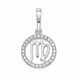 Подвес серебряный Дева с фианитами Silver Style (4.10Діва sku:2300104361426) 4.10Діва фото 2