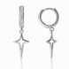Серьги-кольца (конго) серебряные Фантазия с фианитами Silver Style (25501.12 sku:2300104048587) 25501.12 фото 2