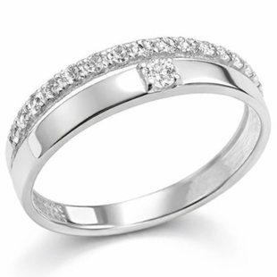 Кольцо серебряное дорожка с фианитами Silver Style 18 р. (10441.12 sku:2300103861293) 10441.12 фото
