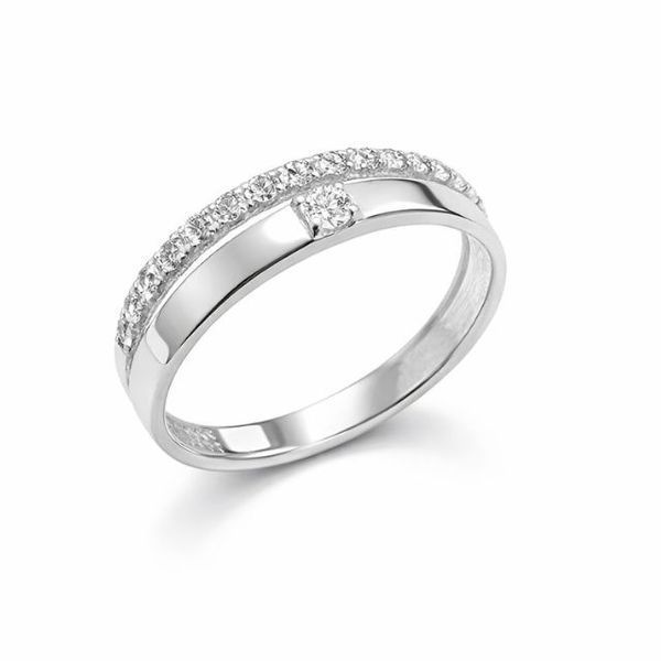 Кольцо серебряное дорожка с фианитами Silver Style 17 р. (10441.12 sku:2300102387374) 10441.12 фото