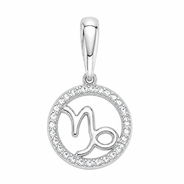 Подвес серебряный Козерог с фианитами Silver Style (4.10Козеріг sku:2300104360986) 4.10Козеріг фото