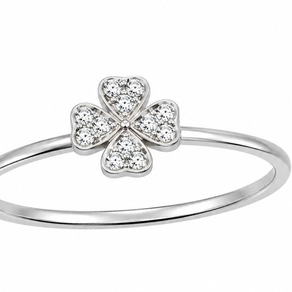 Каблучка срібна фантазія з фіанітами Silver Style 17.5 р. (11791.12 sku:2300103953486) 11791.12 фото