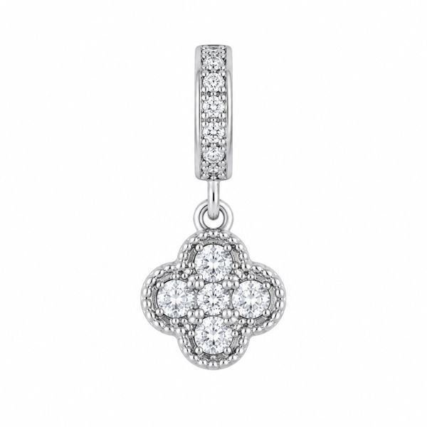 Подвес серебряный Клевер с фианитом Silver Style (50351.25 sku:2300103338962) 50351.25 фото