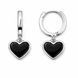 Серьги-кольца (конго) серебряные Сердце с эмалью Silver Style (211621.00 sku:2300103815456) 211621.00 фото 1