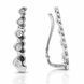 Серьги-каффы серебряные фантазия с фианитами Silver Style (25601.17 sku:2300104297367) 25601.17 фото 2