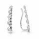 Серьги-каффы серебряные фантазия с фианитами Silver Style (25601.17 sku:2300104297367) 25601.17 фото 1