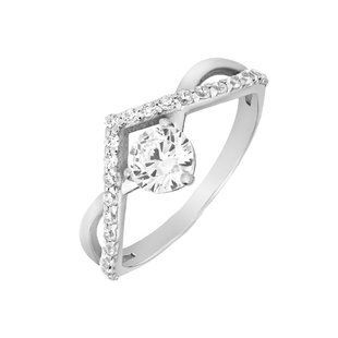 Кольцо серебряное фантазия с россыпью Silver Style 17.5 р. (10401.50 sku:2300103523771) 10401.50 фото