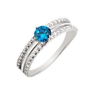 Кольцо серебряное фантазия с фианитами Silver Style 17 р. (10666.50 sku:2300103827671) 10666.50 фото