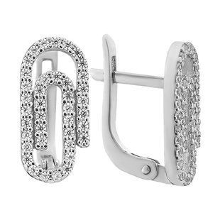 Серьги серебряные фантазия с россыпью Silver Style (20831.10 sku:2300102915966) 20831.10 фото