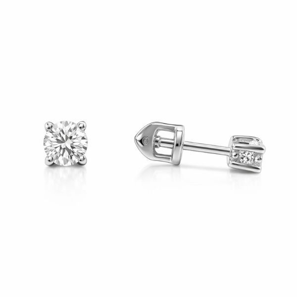 Серьги-пусеты (гвоздики) серебряные с фианитами Silver Style (31241.30 sku:2300104194765) 31241.30 фото