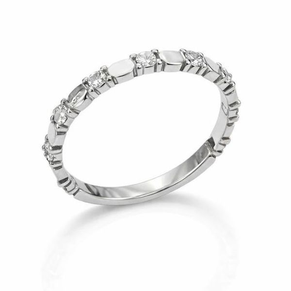 Кольцо серебряное фантазия с фианитами Silver Style 16.5 р. (10481.20 sku:2300102314523) 10481.20 фото