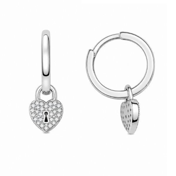 Серьги-кольца (конго) серебряные фантазия с россыпью Silver Style (25101.10 sku:2300103947027) 25101.10 фото