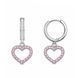 Серьги-кольца (конго) серебряные фантазия с россыпью Silver Style (245012.12 sku:2300104293826) 245012.12 фото 1