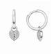 Серьги-кольца (конго) серебряные фантазия с россыпью Silver Style (25101.10 sku:2300103947027) 25101.10 фото 2