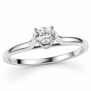 Каблучка срібна з фіанітом Silver Style 18 р. (11021.50 sku:2300104356507) 11021.50 фото