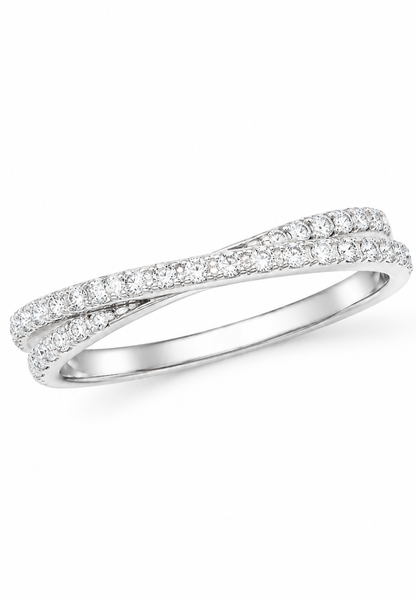Каблучка срібна фантазія з розсипом Silver Style 19 р. (10571.12 sku:2300102380337) 10571.12 фото
