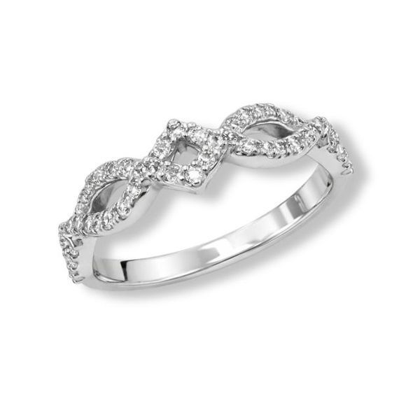 Каблучка срібна фантазія з фіанітами Silver Style 16 р. (10521.12 sku:2300103651009) 10521.12 фото