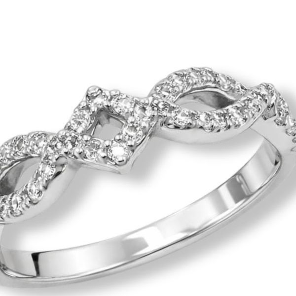 Каблучка срібна фантазія з фіанітами Silver Style 16 р. (10521.12 sku:2300103651009) 10521.12 фото