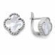 Сережки срібні Конюшина з перламутром Silver Style (216910.80 sku:2300104183677) 216910.80 фото 1