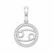 Подвес серебряный Рак с фианитами Silver Style (4.10Рак sku:2300104360733) 4.10Рак фото 2
