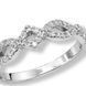 Каблучка срібна фантазія з фіанітами Silver Style 16 р. (10521.12 sku:2300103651009) 10521.12 фото 3