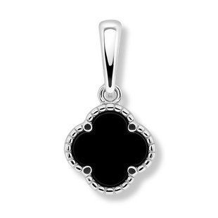 Подвес серебряный Клевер с ониксом Silver Style (410316.80 sku:2300104094836) 410316.80 фото