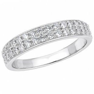 Каблучка срібна доріжка з фіанітами Silver Style 17 р. (10961.17 sku:2300103835454) 10961.17 фото