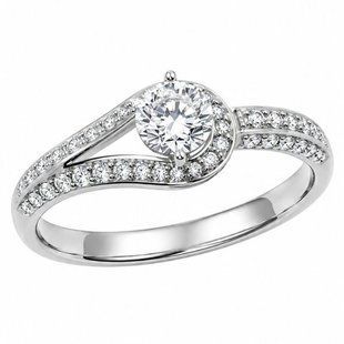 Каблучка срібна фантазія з фіанітами Silver Style 17 р. (11121.50 sku:2300103724086) 11121.50 фото
