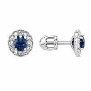 Серьги-пусеты (гвоздики) серебряные с россыпью Silver Style (30055.30 sku:2300104320737) 30055.30 фото