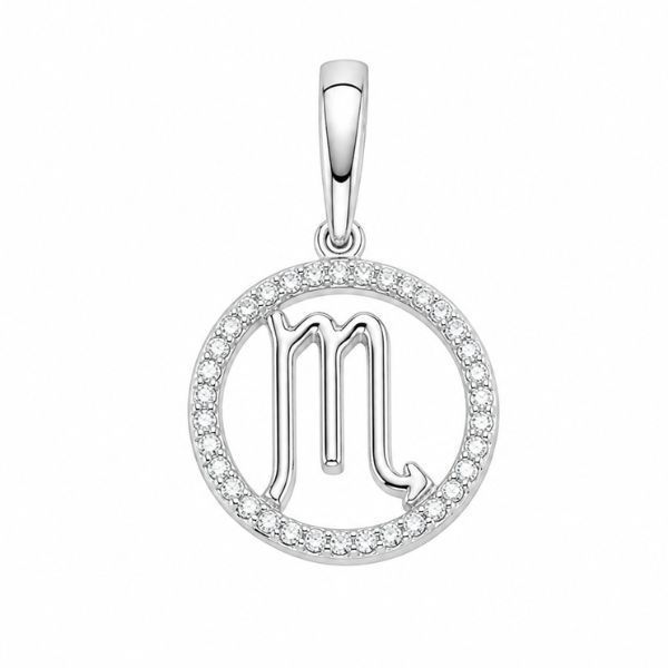 Підвіска срібна Скорпіон з фіанітом Silver Style (4.10Скорпіон sku:2300104361709) 4.10Скорпіон фото
