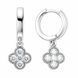 Серьги-кольца (конго) серебряные фантазия с россыпью Silver Style (22211.25 sku:2300103709380) 22211.25 фото 2