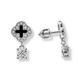 Серьги-пусеты (гвоздики) серебряные Клевер с эмалью Silver Style (330821.40 sku:2300103811083) 330821.40 фото 1