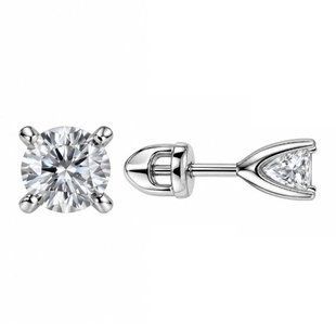Серьги-пусеты (гвоздики) серебряные с фианитами Silver Style (30121.40 sku:2300104316761) 30121.40 фото