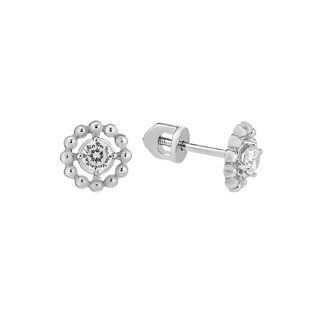 Серьги-пусеты (гвоздики) серебряные с россыпью Silver Style (30861.35 sku:2300102875352) 30861.35 фото