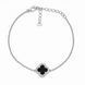 Браслет серебряный Клевер с ониксом и фианитами Silver Style 16-20 р. (810816.60 sku:2300104299026) 810816.60 фото 1