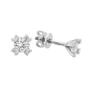 Серьги-пусеты (гвоздики) серебряные с фианитами Silver Style (20218 sku:4630000238460) 20218 фото
