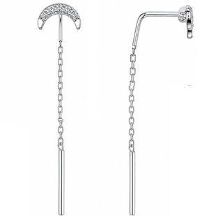 Серьги-протяжки серебряные с фианитами Silver Style (32301.15 sku:2300104227180) 32301.15 фото