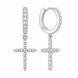 Серьги-кольца (конго) серебряные фантазия с россыпью Silver Style (23981.17 sku:2300104300500) 23981.17 фото 2