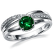Кольцо серебряное фантазия с фианитами Silver Style 16 р. (10634.50 sku:2300102784081) 10634.50 фото 1
