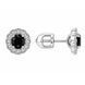 Серьги-пусеты (гвоздики) серебряные с россыпью Silver Style (30293.30 sku:2300104324292) 30293.30 фото 1