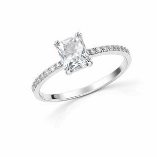 Кольцо серебряное фантазия с фианитами Silver Style 17.5 р. (11861.57 sku:2300103963393) 11861.57 фото