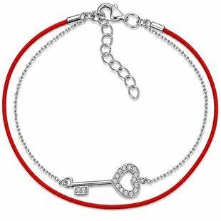 Браслет серебряный Ключ с фианитами Silver Style 16-20 р. (81131.49.12 sku:2300104365165) 81131.49.12 фото