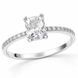 Каблучка срібна фантазія з фіанітами Silver Style 17.5 р. (11861.57 sku:2300104411558) 11861.57 фото 1