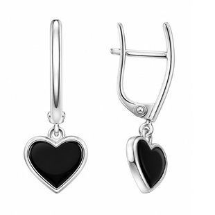 Серьги серебряные Сердце с эмалью Silver Style (217821.00 sku:2300104198848) 217821.00 фото